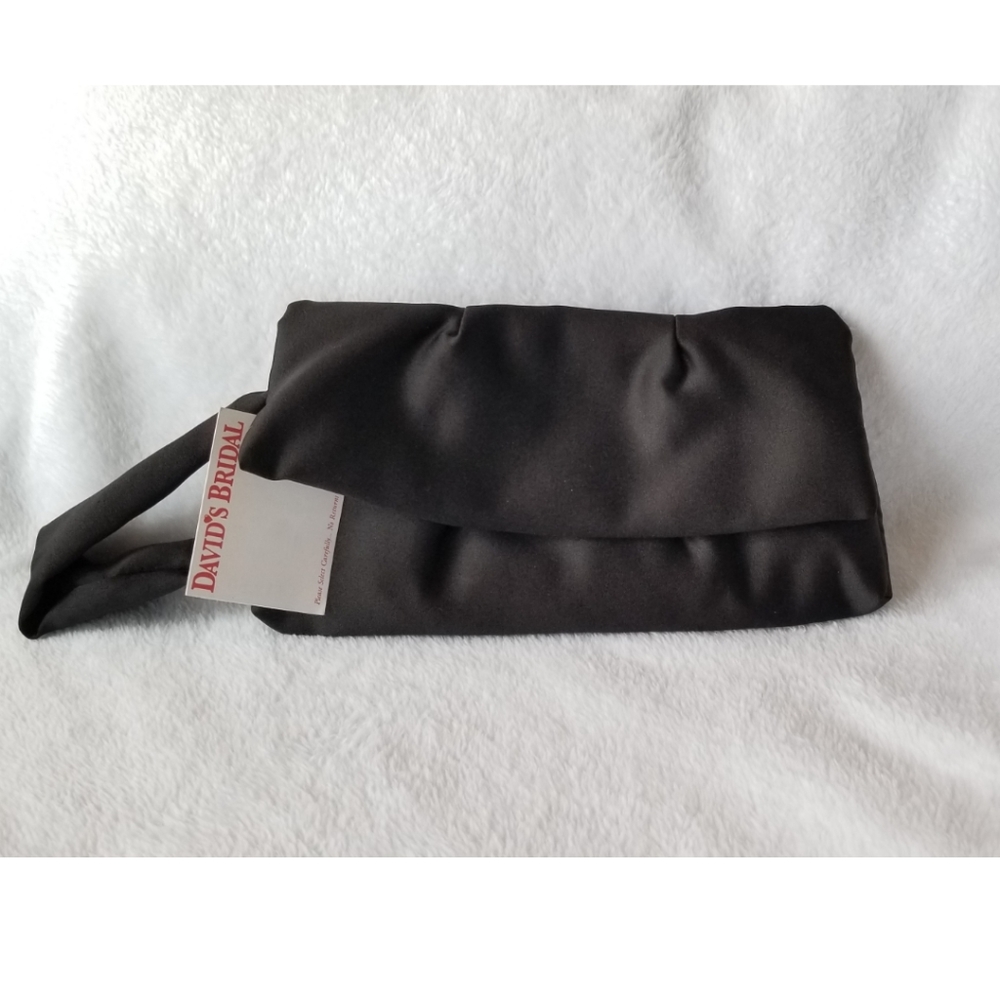 David's Bridal Black Wristlet